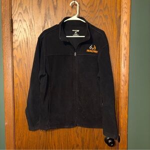 Realtree Black and Orange Men's Lightweight Jacket